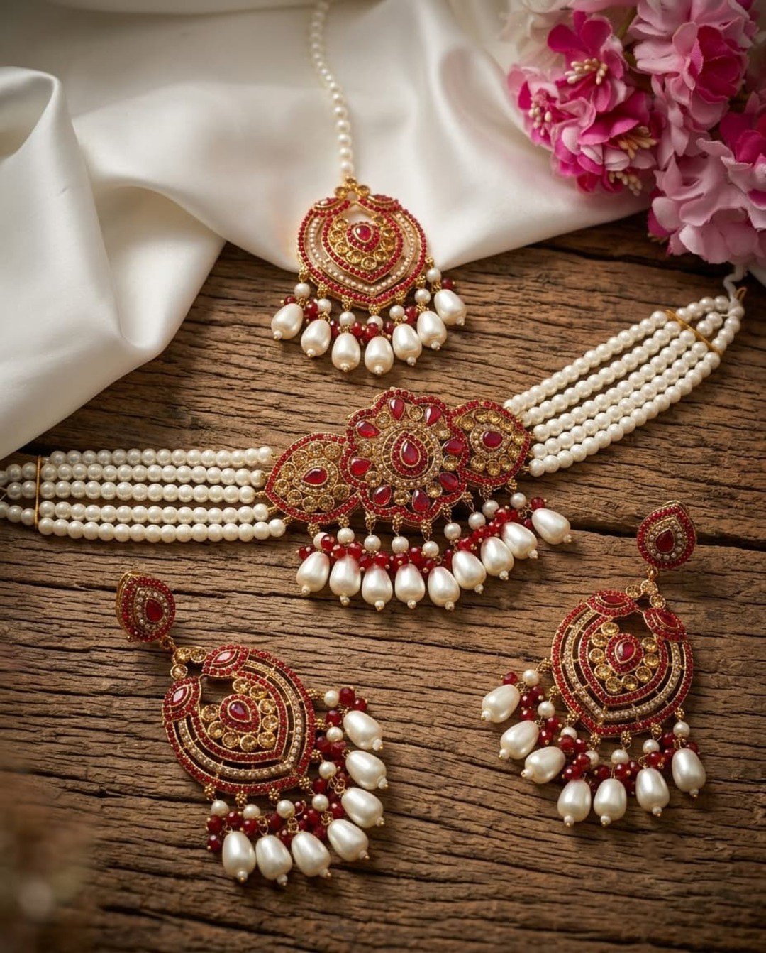 WhatsApp Image 2026-09-11 at 1.37.17 PM Zarcon Stone Choker Set - Image 1